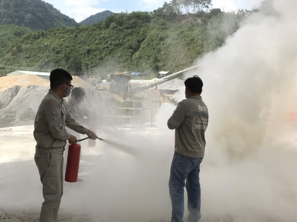 Thủy điện Đăk Di tập huấn phòng cháy chữa cháy